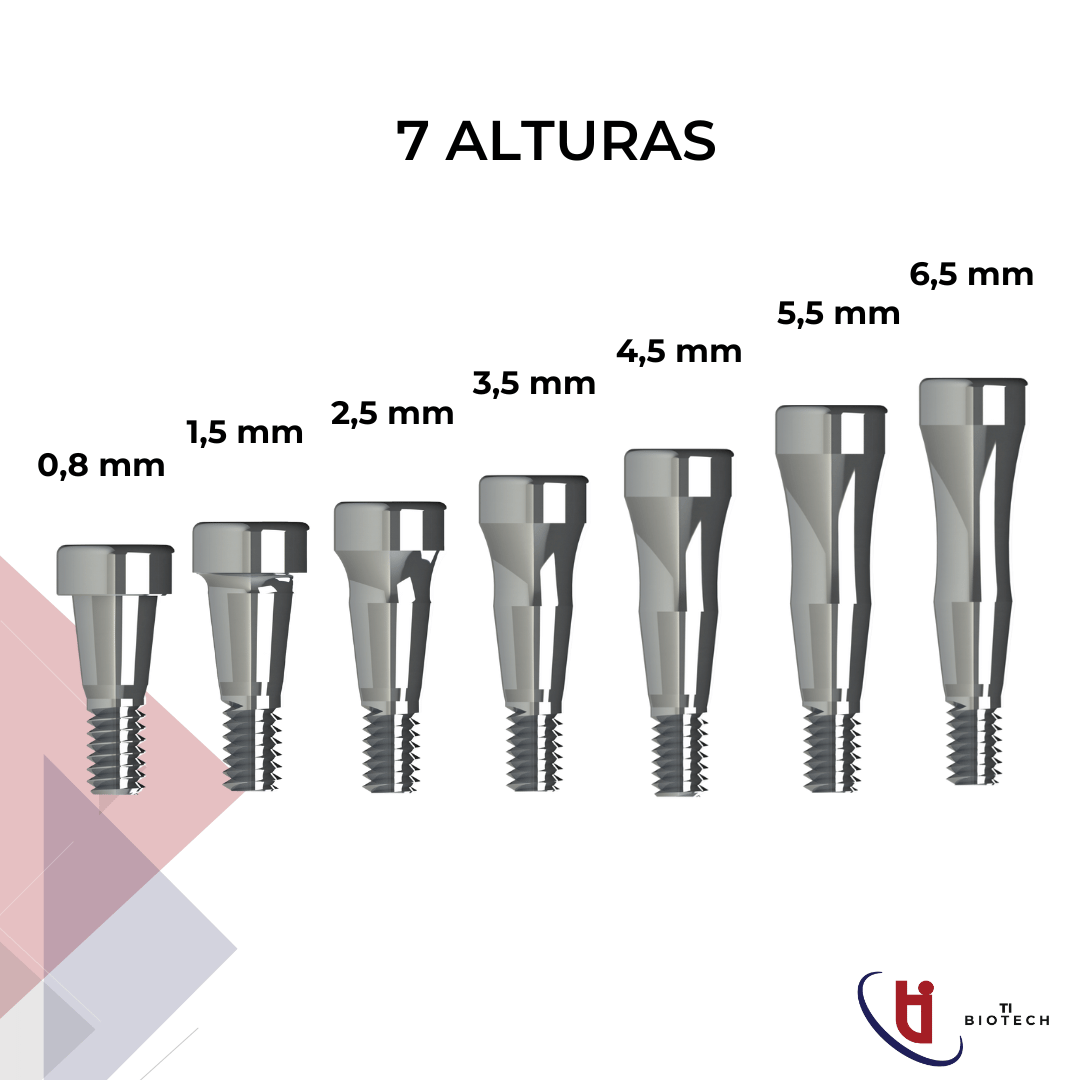 Cicatrizador Cone Morse Plataforma 3.5 mm Alturas Cicatrizador Cone Morse Plataforma 3.5 mm Alturas